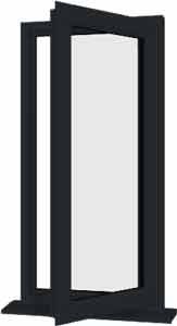 Grey uPVC Window Design 100