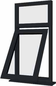 Grey uPVC Window Design 98
