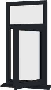 Grey uPVC Window Design 96