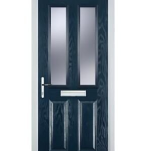 2 Panel 2 Square Glazed Composite Front Door