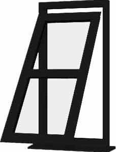Black uPVC Window - Design 10