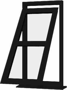 Black uPVC Window - Design 10