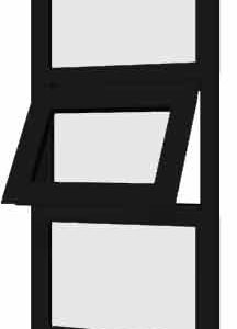 Black uPVC Window - Design 89