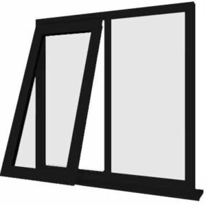 Black uPVC Window - Design 88