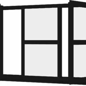 Black uPVC Window - Design 5