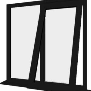 Black uPVC Window - Design 87