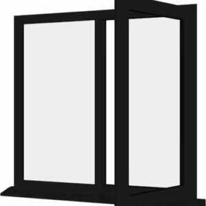 Black uPVC Window - Design 85