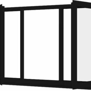 Black uPVC Window - Design 80