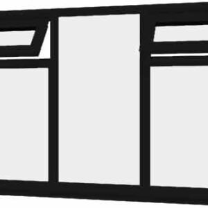 Black uPVC Window - Design 72