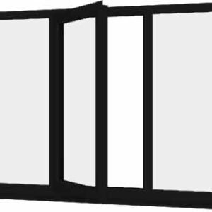 Black uPVC Window - Design 71
