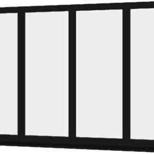 Black uPVC Window - Design 66