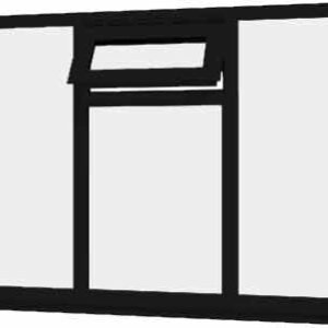 Black uPVC Window - Design 61