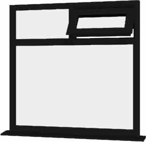 Black uPVC Window - Design 59