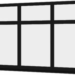 Black uPVC Window - Design 55
