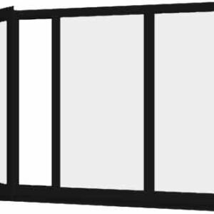 Black uPVC Window - Design 41