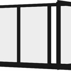 Black uPVC Window - Design 40