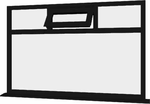 Black uPVC Window - Design 28