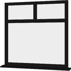 Black uPVC Window - Design 27