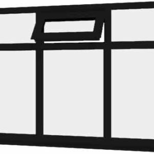 Black uPVC Window - Design 26