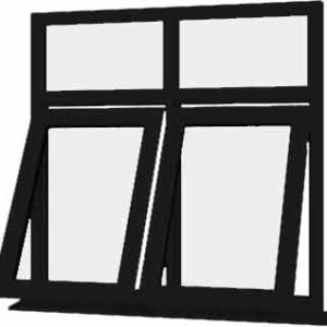 Black uPVC Window - Design 20