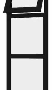 Black uPVC Window - Design 16