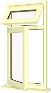 Cream uPVC Window - Design 94