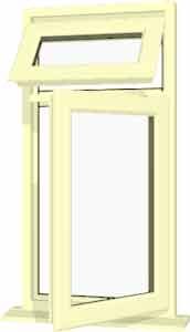 Cream uPVC Window - Design 93