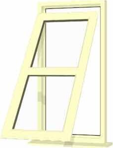 Cream uPVC Window - Design 10