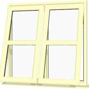 Cream uPVC Window - Design 9