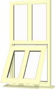 Cream uPVC Window - Design 7