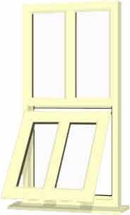 Cream uPVC Window - Design 7