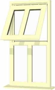 Cream uPVC Window - Design 6