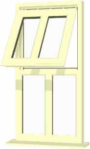 Cream uPVC Window - Design 6