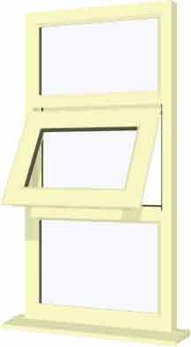 Cream uPVC Window - Design 89