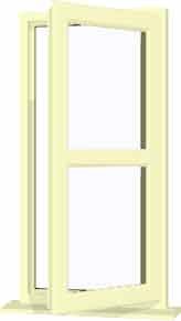 Cream uPVC Window - Design 1