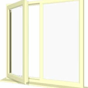 Cream uPVC Window - Design 86