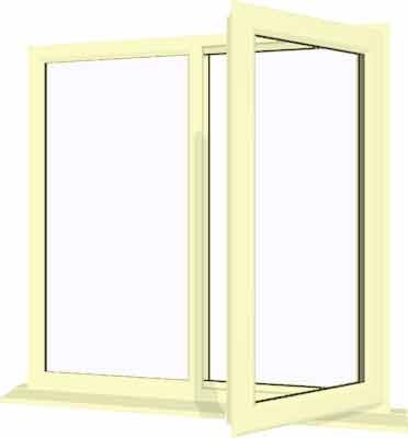 Cream uPVC Window - Design 85