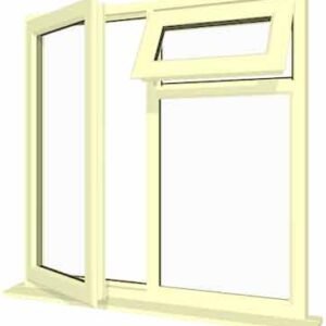 Cream uPVC Window - Design 84