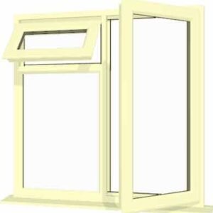 Cream uPVC Window - Design 83