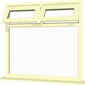Cream uPVC Window - Design 82
