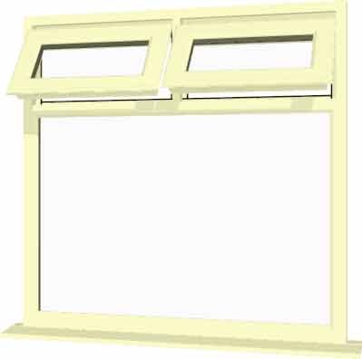 Cream uPVC Window - Design 82