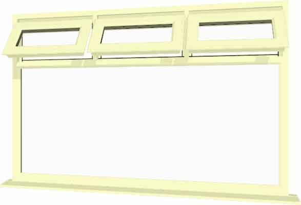 Cream uPVC Window - Design 81