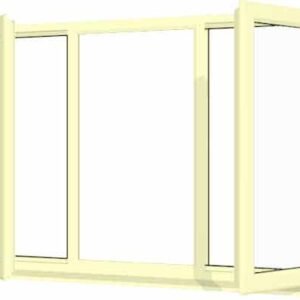 Cream uPVC Window - Design 80