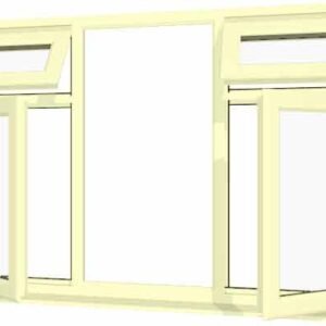 Cream uPVC Window - Design 79