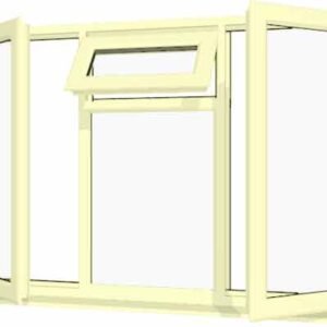 Cream uPVC Window - Design 78