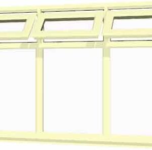 Cream uPVC Window - Design 74