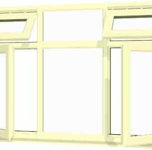 Cream uPVC Window - Design 73
