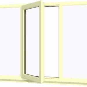 Cream uPVC Window - Design 71