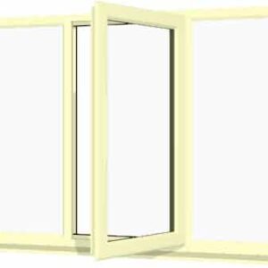Cream uPVC Window - Design 70