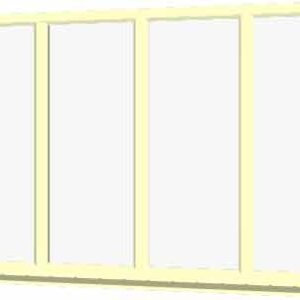 Cream uPVC Window - Design 66